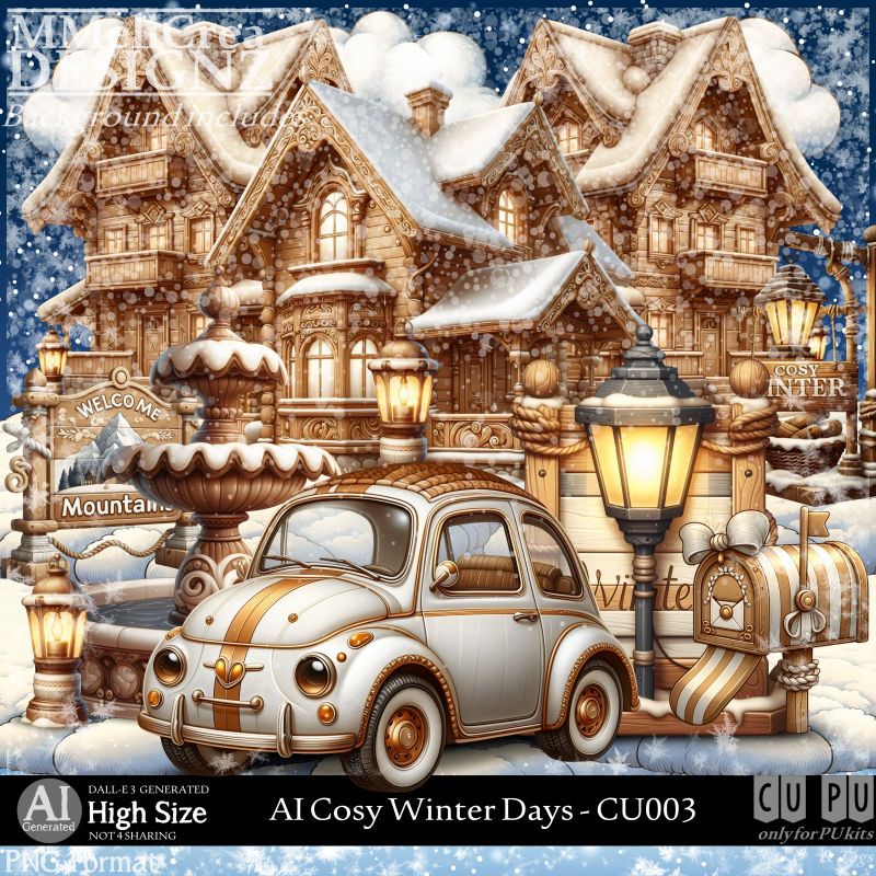 (image for) AI - Cosy Winter Days - CU003 (CU4PU/PNG/PACK)